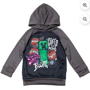 Minecraft Creeper Zombie Steve Big Boys Pullover Hoodie